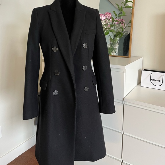 Zara Jackets & Blazers - Zara long structured wool blend coat